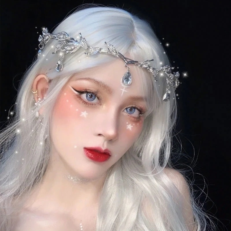Fashionable Elf Crown, The Eyebrows, The Heart, The Ethnic Style, The Forehead, The Oriental Gentle and Elegant Hair Band