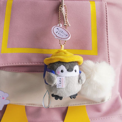 Kawaii Plush Keychain Bag Charm Cartoon Cute Mini Penguin Stuffed Animal Plushies Soft Doll Car Trinket Key Chain Women Girls Keyring Kids Birthday Gifts