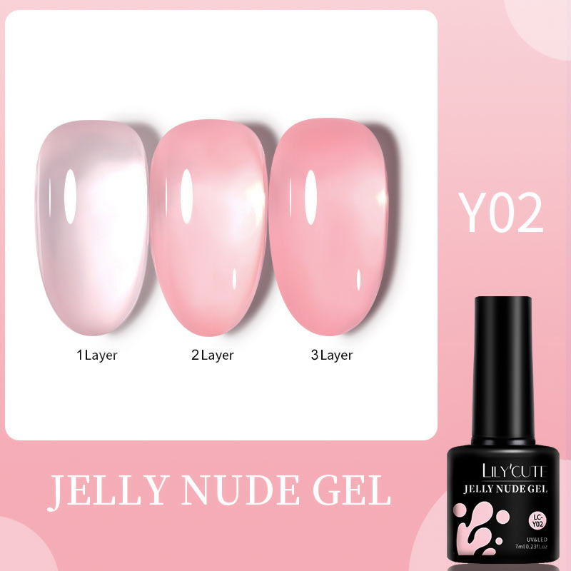 LILYCUTE 7ML Gel Nail Polish Nude Vernis Semi-Permanent Nail Polish For Nails Soak Off UV LED UV Gel DIY Nail Art Gel Varnishes