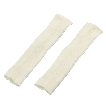 Japanese Lolita White Black Leggings Leg Warmers Women Girls Kawaii Knitted Socks Boot Cuffs Warm Foot Cover