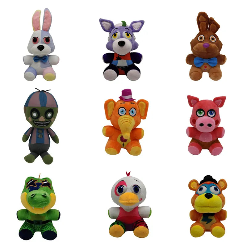 40 Style 18-20cm FNAF Plush Toys Five Night At Freddy Bear Bonnie Chica Baby Ballora Foxy Plush Stuffed Toys Doll Gifts