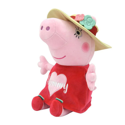 Peppa Pig Plush Toys 30cm Piggy Stuffed Animal Plushies PP Cotton Soft Doll Mummy Daddy George Model Childrens Kids Christmas Birthday Gift