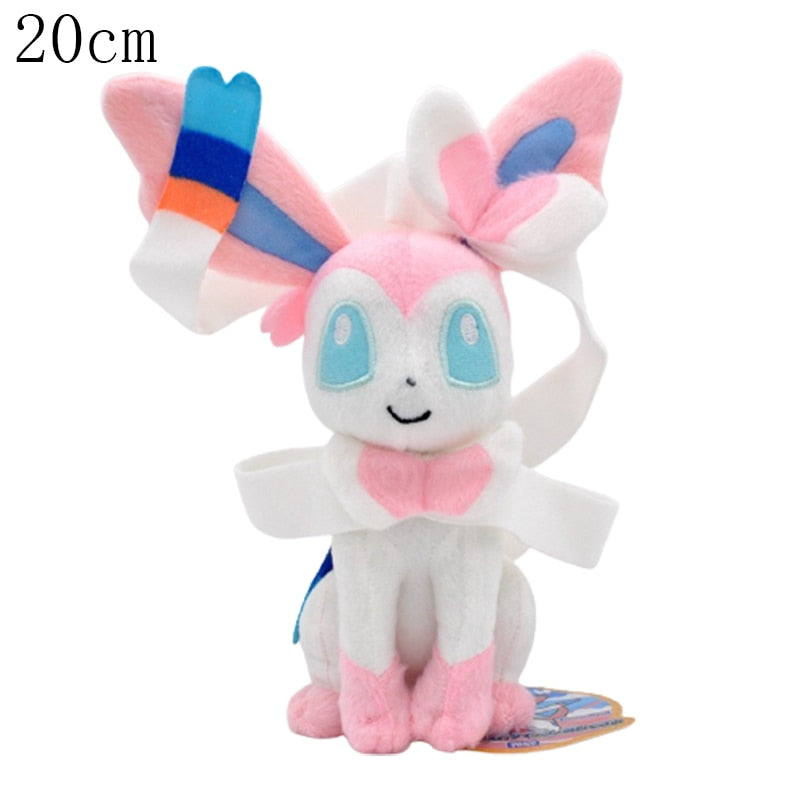 Pokémon Eeveelution Plushies Set Eevee Flareon Vaporeon Jolteon Espeon Umbreon Glaceon Leafeon Sylveon Evolution Collectible Stuffed Plush Doll Toy Christmas Gift