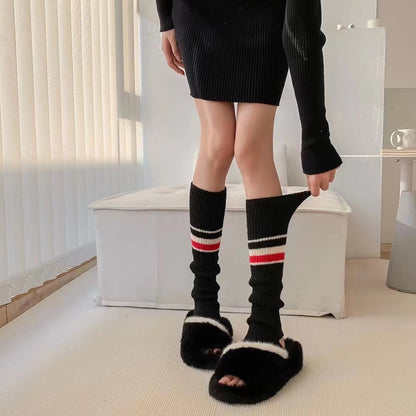 40-70CM OVER KNEE Japanese JK uniform leg warmers Korean Lolita girls' ins LONG socks girls pile up socks Foot warming cover