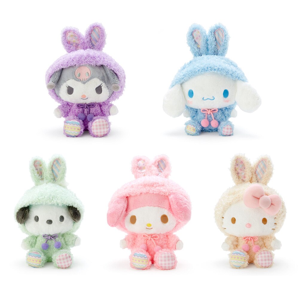 Sanrio Plushies Limited Edition Hello Kitty Kuromi Cinnamoroll My Melody Pochacco Pompompurin Badtz-Maru Plush Toy Anime Kawaii Doll Collection