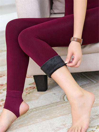 Trend Knitting Casual Winter New High Elastic Thicken Lady's Leggings Warm Pants Skinny Pants For Women