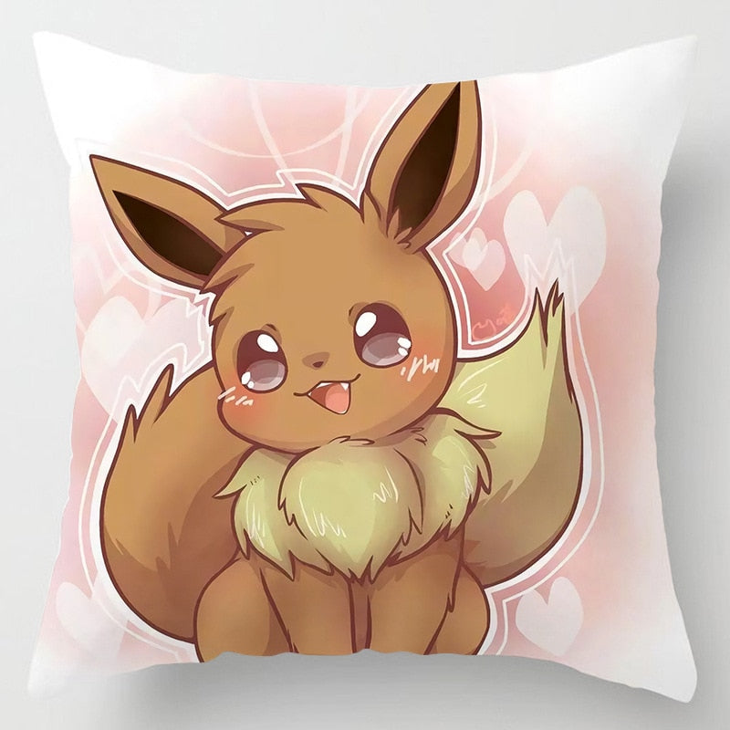 45x45cm Pokemon Cushion Cover Pikachu Meowth Poke Ball Charmander Kawaii Anime Pillowcase Anime Figure Decor Sofa Pillow Cover