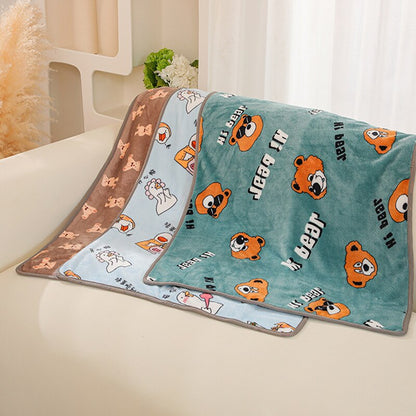 New Soft Pet Blanket Spring Warm Dog Bed Blanket Cute Pet Sheets Warm Mat Comfortable Cat Dog Pad Blanket Pet Accessories