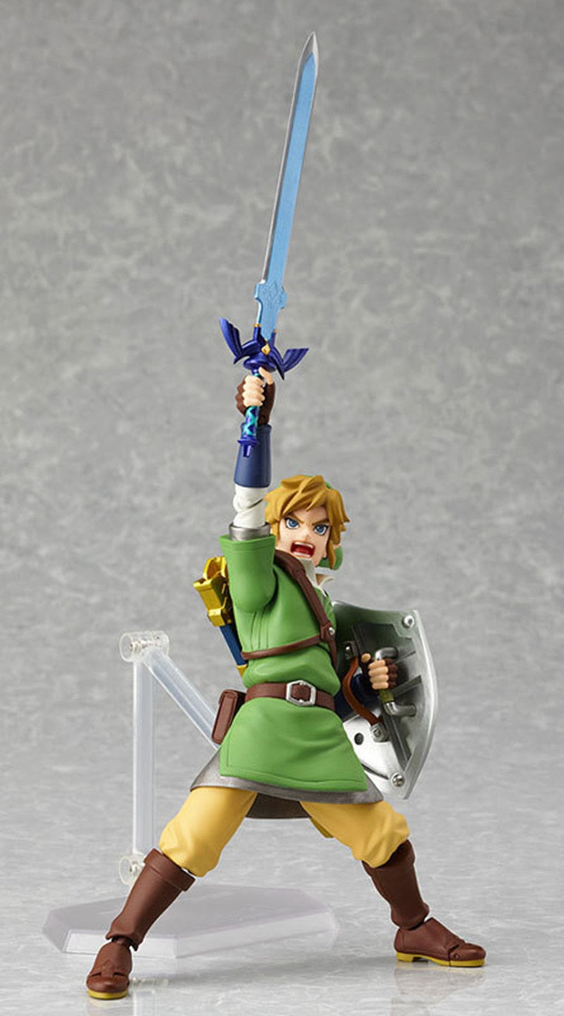 The Legend of Zelda Skyward Sword 14cm Link Action Figure Figma 153 Changeable Accessories PVC Model