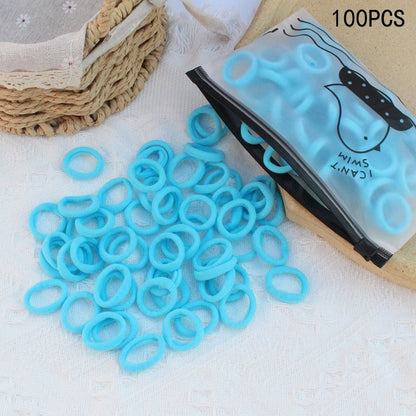 20/50Pcs/Set Girls Colorful Nylon Small Elastic Hair Bands Kids Cute Bow Hair Bands Ponytail Holder Headband Hair Accessories