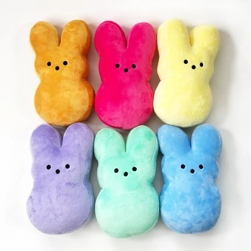 Peeps Plush Toy 15cm Peep Stuffed Animal Easter Bunny Rabbit Plushies Candy Soft Doll Room Home Decor Sofa Cushion Throw Pillow Kid Gifts