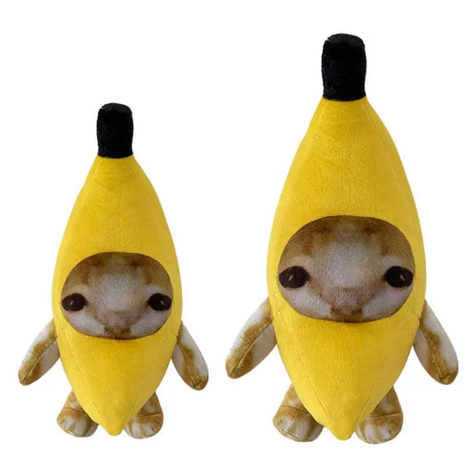 Banana Cat Plush Crying Face Making Cat Plush Plush Cute Banana Cat Plush Funny Happy Cat Stuffed Animals Toy Soft Birthday