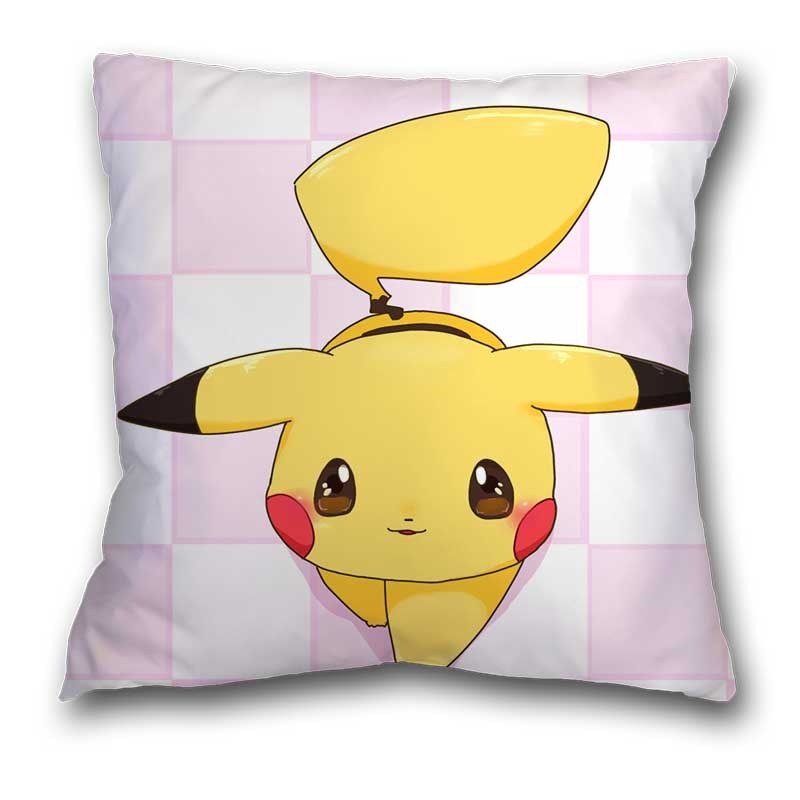 45x45cm Pokemon Cushion Cover Pikachu Meowth Poke Ball Charmander Kawaii Anime Pillowcase Anime Figure Decor Sofa Pillow Cover