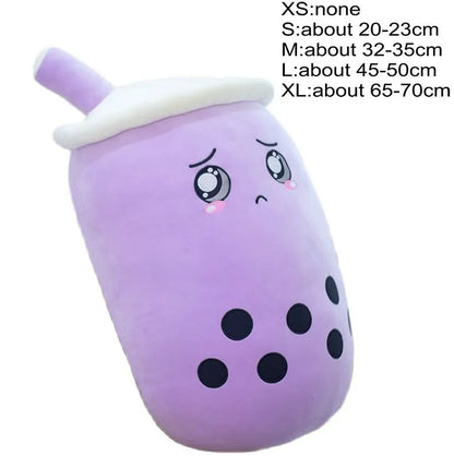 Cute Boba Milk Tea Plushie Toy Soft Stuffed Latte Americano Coffee Taste Milk Tea Hug Pillow Balls Bubo Tea Cup Cushion For Kids