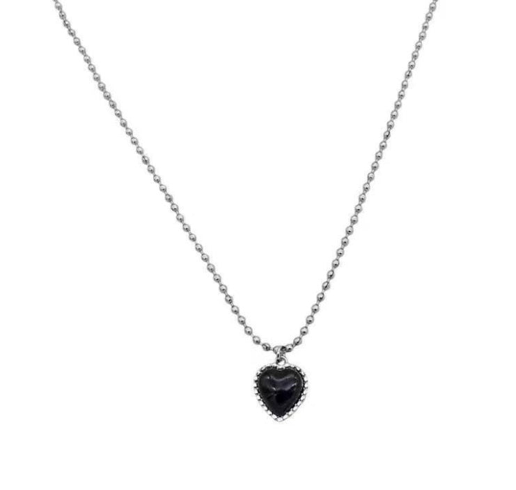 Fashion Pink Planet Heart Zircon Necklace Women Charm Aesthetic Clavicle Chain Necklace Valentines Day Gift Party Jewelry
