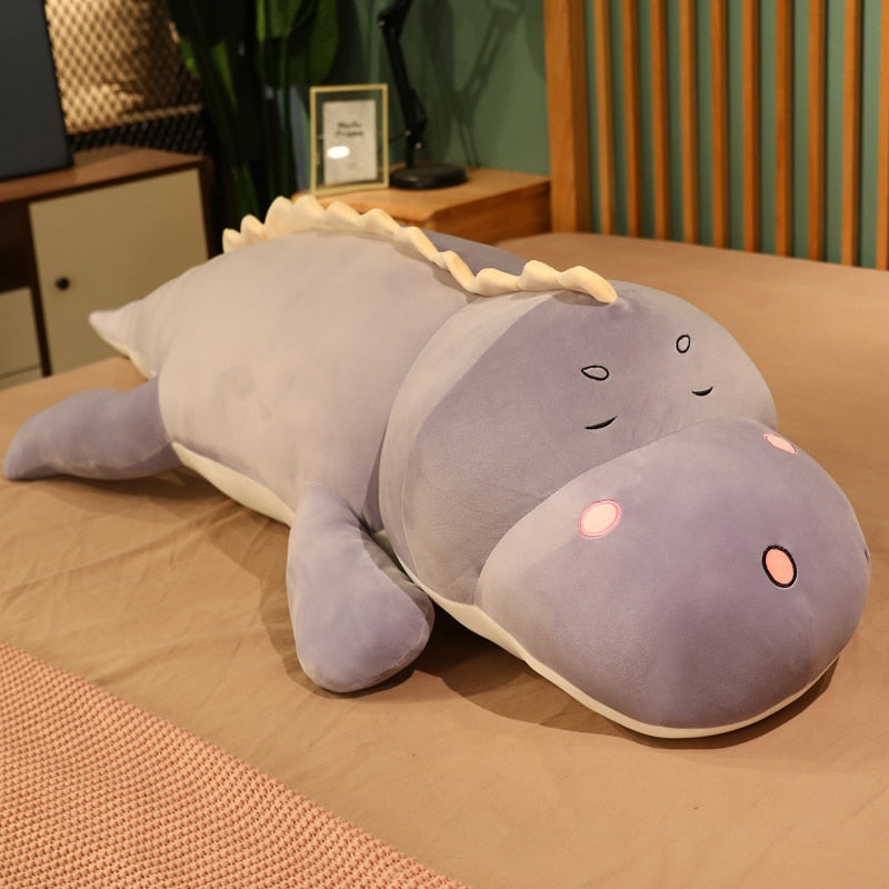 Kawaii Giant Dino Plushie Toy: Soft Stuffed Dinosaur Animal Doll