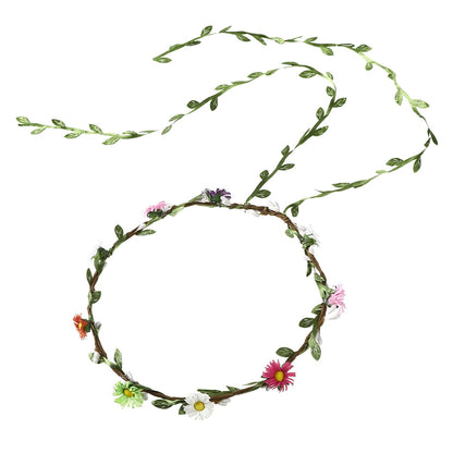 Molans Spring Bohemian Flower Crowns Beach Hawaii Floral Garland Romantic Faux Rose Wedding Wreaths New Flower Headband