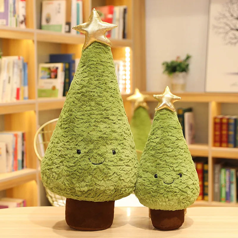 1Pc 29-65CM Christmas Tree Plush Toys Cute Evergreen Plush Pillow Dolls Wishing Trees Stuffed for Christmas Dress Up