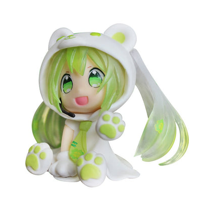 Hatsune Miku Kawaii Action Figures Model Q Version Bear Chuyin Cute Bear Dolls Decoration Anima Hand-made Christmas Toy Gift