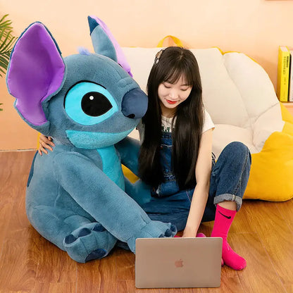 Disney Large Size Lilo&Stitch Plush Stuffed Doll Kawaii Animal Cartoon Couple Sleepingpillow Softmaterial Toy Birthday Gift