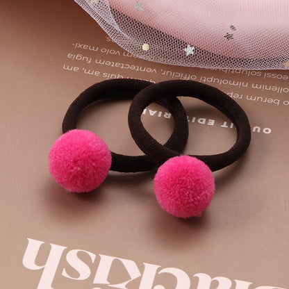 2Pcs New Cartoon Animals Hair bands Girls Nylon Elastic Rubber Band Hair Ring Headbands Cute Kids Headwear Hair accessories Gift