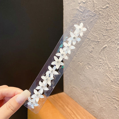 10PCS/Set Hair Clip Braided Hair Small Flower Hair Buttons Hairpin Girl Cute Headdress Girl Mini Hair Claw Hair Accessories