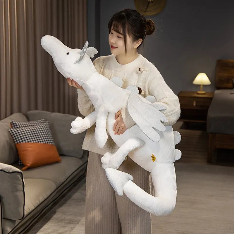 GIANT Dragon Stuffed Animal 100cm Flying Monster Plush Toy High Quality Colorful Plushies Soft Doll Sleeping Pillow Kids Childrens Birthday Gift