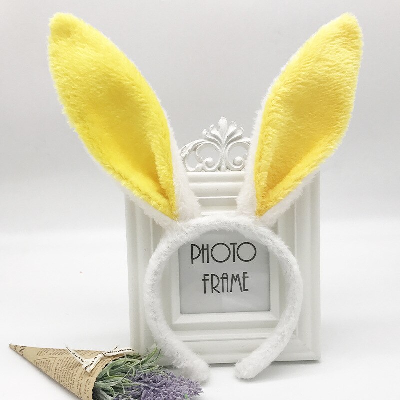 Cute Plush Bunny Ears Hair Bands Soft Rabbite Ears Easter Adult Headbands for Women Girls Anime Cosplay Party Hair Accessories