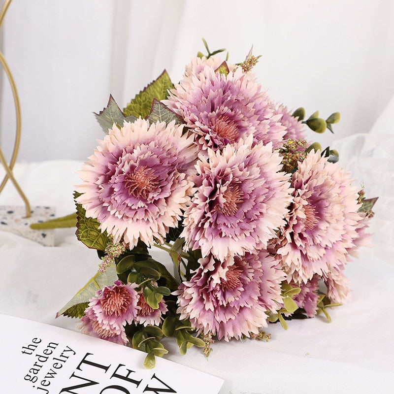 Fake Sunflower Gerbera Artificial Gerbera Wedding Decoration Fake Flower Realistic Plant Home Decoration Shooting Props