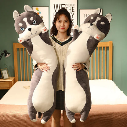 50/150cm Giant Long Husky Soft Pillow Cushion Dog Plush Toys Stuffed Popular Birthday Gifts Girls Kid's Present