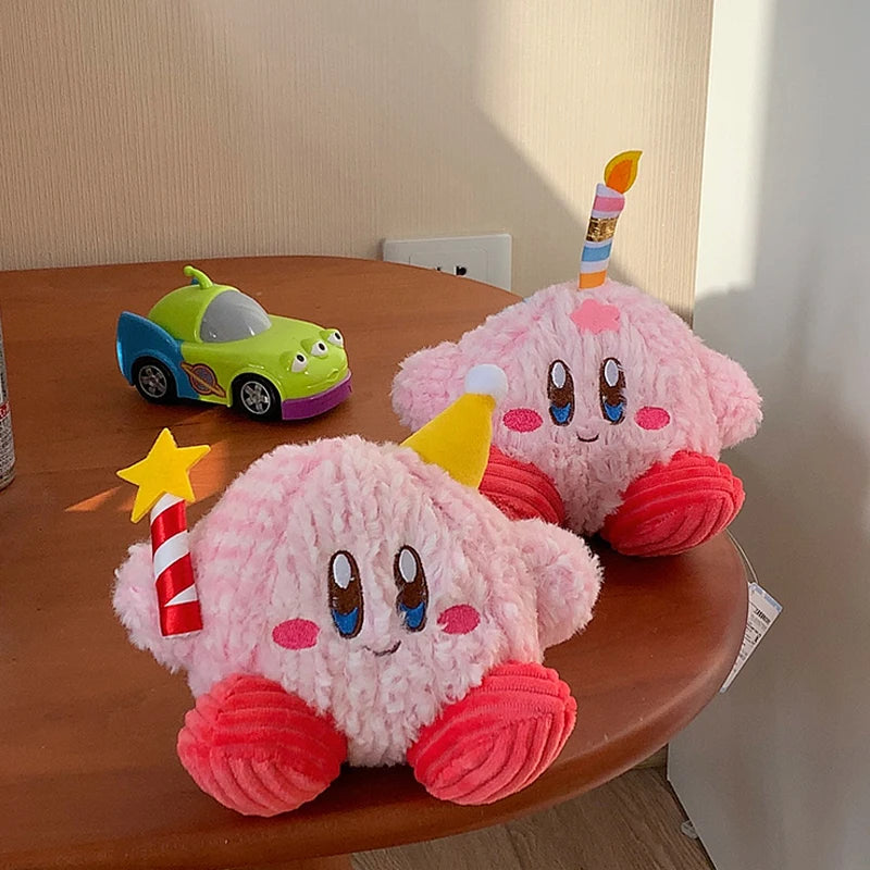 15CM Kirby Birthday Candles Stars Peluche Toys Kawaii Kirby Room Decor Juguetes Para Niños Inquietos Brinquedos Infantil Menina