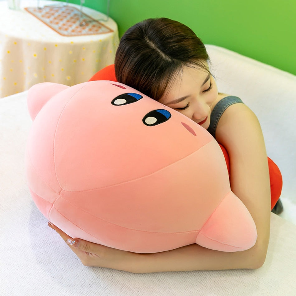 GIANT Kirby Plush Big Soft Stuffed Animal Doll Video Game Fluffy Pink Plushie Doll Throw Pillow Room Decoration Toys For Children's Gift