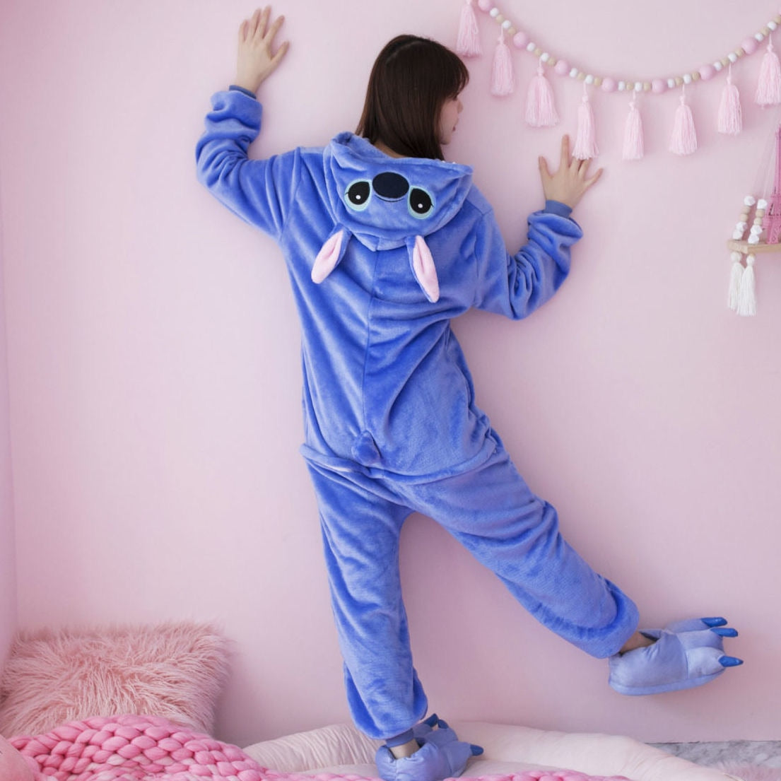 Angel Stitch Onesie for Kid Kigurumi Pajamas Disney Party