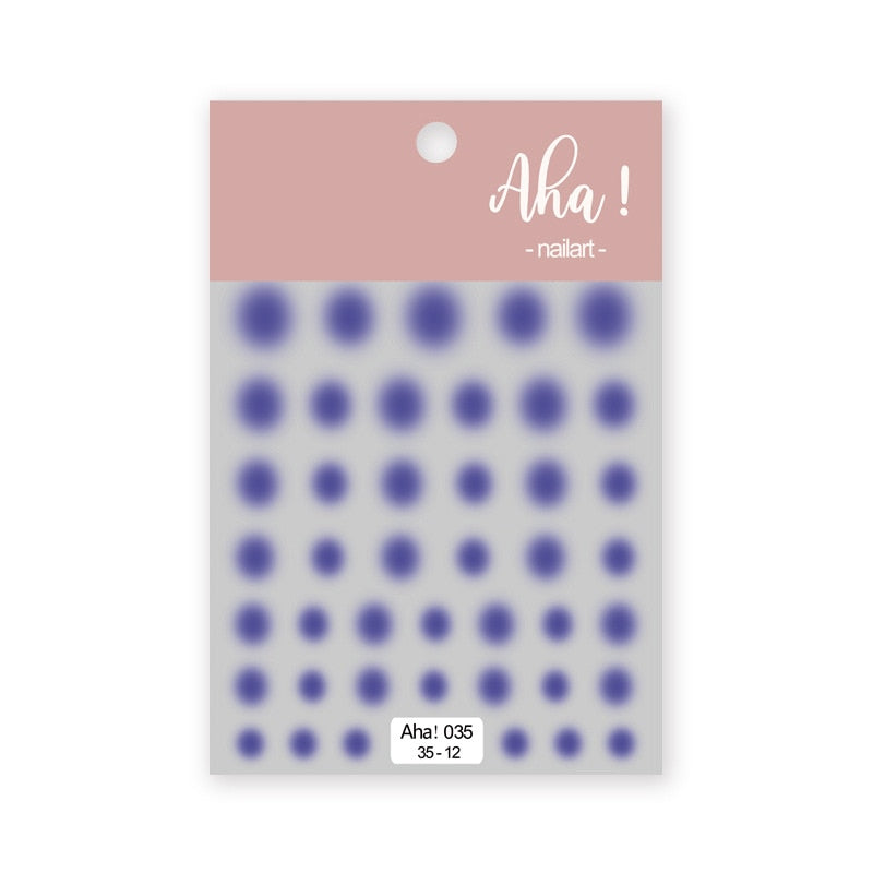 1Sheet Korean White Cloud Blue Nail Art Sticker 3D Star Moon Decal Pure Twilight Self-adhesive Manicure Slider Accessories RE#53