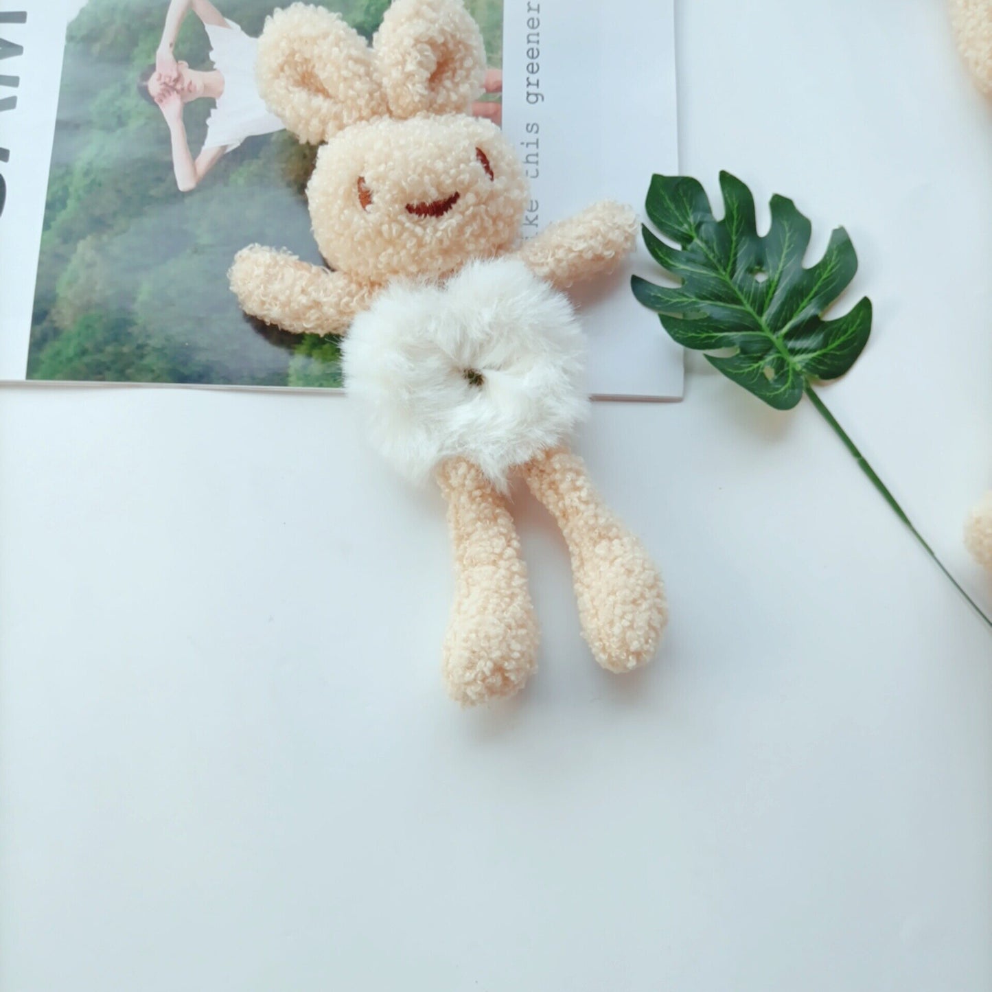 New Korean Cute Net Red Super Cute Girl Cartoon Doll Head Rope Female Hair Rope Three-dimensional Animal Hair Circle