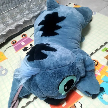 Sleeping Stitch Plush Toy 80cm Lilo and Stitch Kawaii Cute Disney Stuffed Animal Plushies Large Big Soft Doll Pillow Buddy Bed Sofa Children Birthday Gift