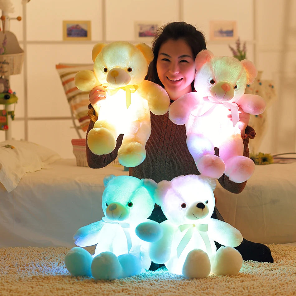 50cm Creative Light Up LED Teddy Bear Stuffed Animals Plush Toy