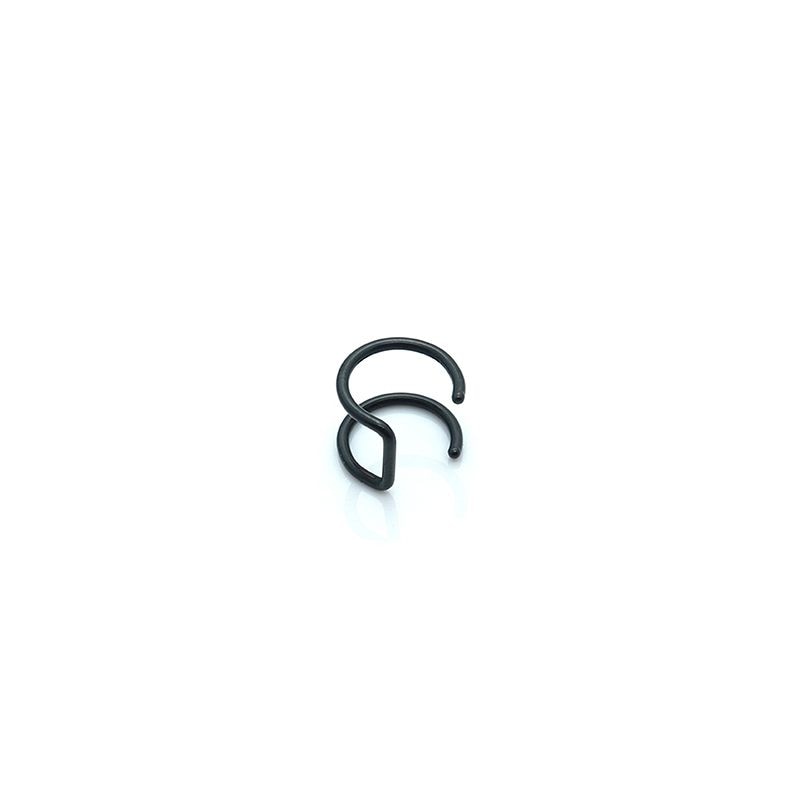 1pcs Women Lips Rings Medical Titanium Steel Fake Nose Ring Septum Piercing Clip on Mouth Ring Fake Piercing Body Clip Hoop