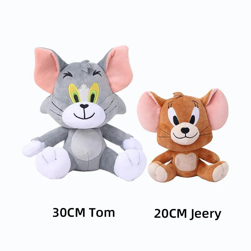 Tom And Jerry Plush Toy Cartoon Movie Figures Cat Mouse Cute Plushies Stuffed Animal Doll Toys For Kids Gift Free Shipping