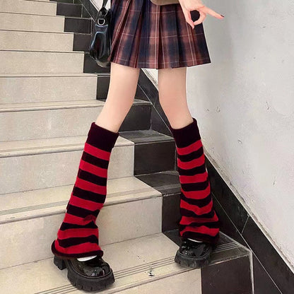 Lolita Socks Cute Flared Knitted Long Warmers Foot Cover White Arm Warmer Leg  Kawai Jk Autumn Calf Gaiters Sweet Legwarmers