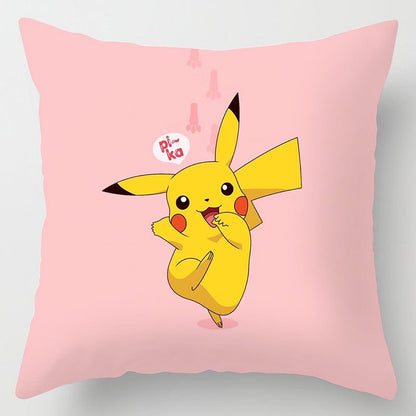 45x45cm Pokemon Cushion Cover Pikachu Meowth Poke Ball Charmander Kawaii Anime Pillowcase Anime Figure Decor Sofa Pillow Cover