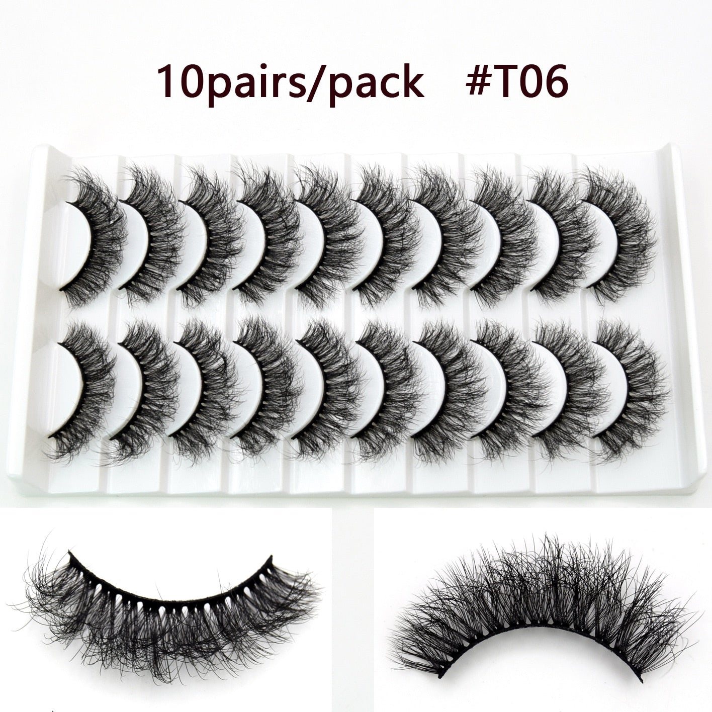 Visofree 5D Mink Eyelashes Long Lasting Mink Lashes Natural Dramatic Volume Eyelashes Extension Thick Long 3D False Eyelashes