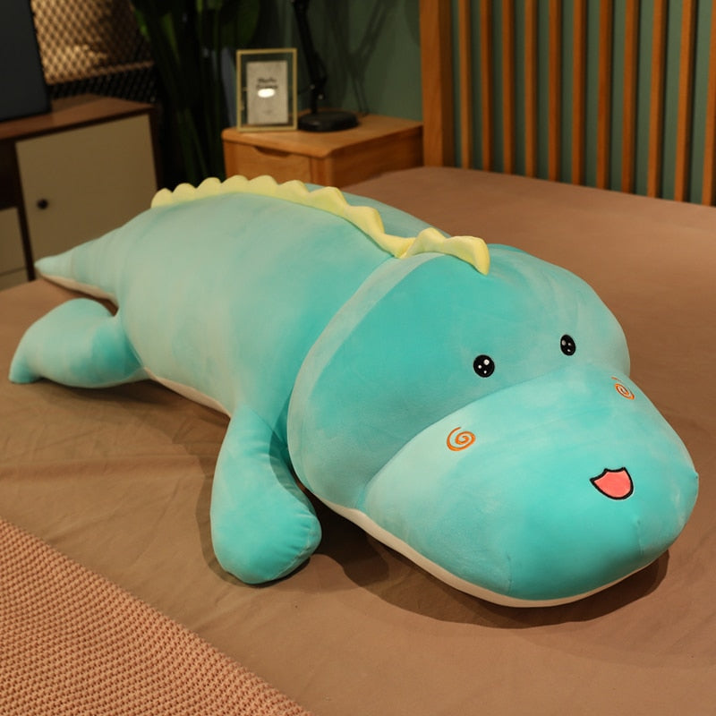 Kawaii Giant Dino Plushie Toy: Soft Stuffed Dinosaur Animal Doll