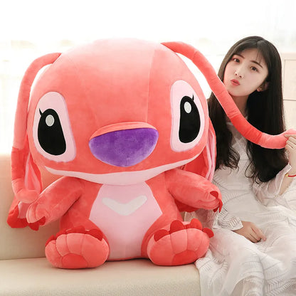 35-65cm Genuine Disney Kawaii Large Stitch Plush Toy Cute Anime Peripheral Plush Stuffed Doll Children's Birthday Christmas Gift