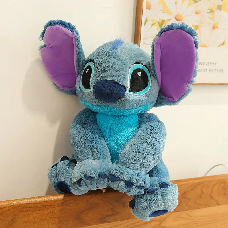 Disney Stitch Plush Toy Doll Anime Lilo & Stitch Sitting Stitch Cartoon Stuffed Doll Children's Comforting Pillow Kids Gift