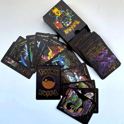 Rare Limited Edition 11pcs Pokémon Card Set: Gold Silver Black VMAX GX Surprise Gift Spanish English