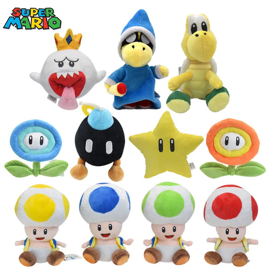 Super Mario Bros Plush Dolls Toad Yoshi Mario Video Game Stuffed Toys Children's Cartoon Soft Cute Pillow Birthday Gifts