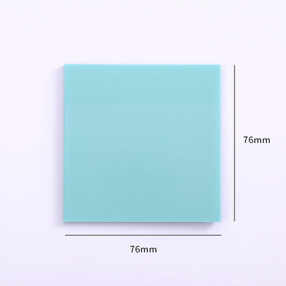 50 Sheets Creative Transparent PET Memo Pad Posted It Sticky Notes Planner Sticker Notepad School Supplies Students Stationery