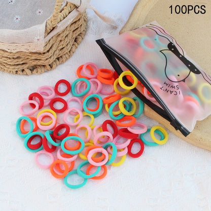 20/50Pcs/Set Girls Colorful Nylon Small Elastic Hair Bands Kids Cute Bow Hair Bands Ponytail Holder Headband Hair Accessories