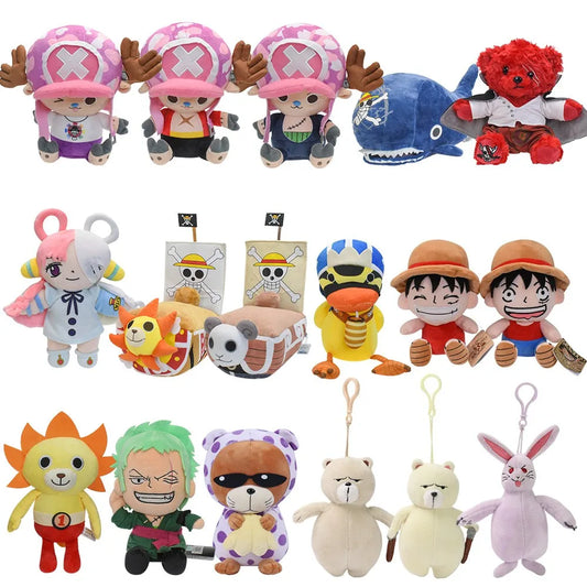 One Piece Soft Plush Toys Luffy Chopper Zoro Uta Thousand Sunny Going Merry Stuffed Animal Dolls Shanks Bear Karoo Laboon Lapahn